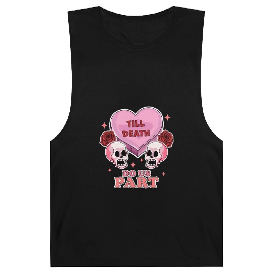Till Death Do Us Part Skeleton Skull Valentine s Barnard Tanks
