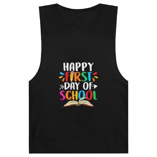 Happy First Day Of School Teacher Student Back To Barnard Tanks