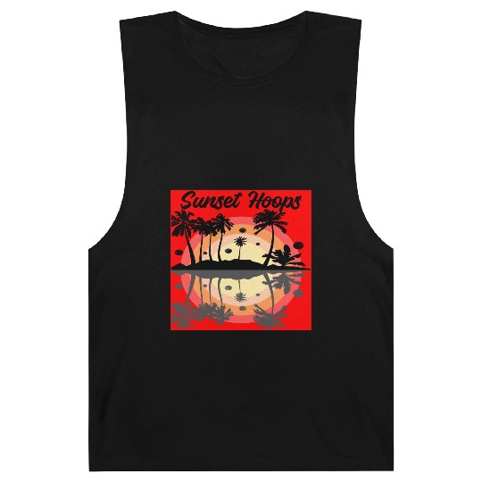 Basketball Gift: Sunset Hoops Barnard Tanks