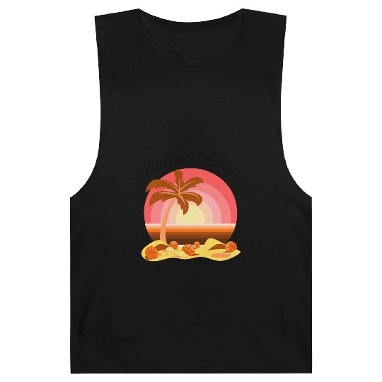 Basketball Gift: Sunset Hoops Barnard Tanks