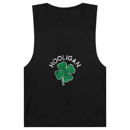 Hooligan Squad Lucky C St Patrick'S Day Distress Barnard Tanks