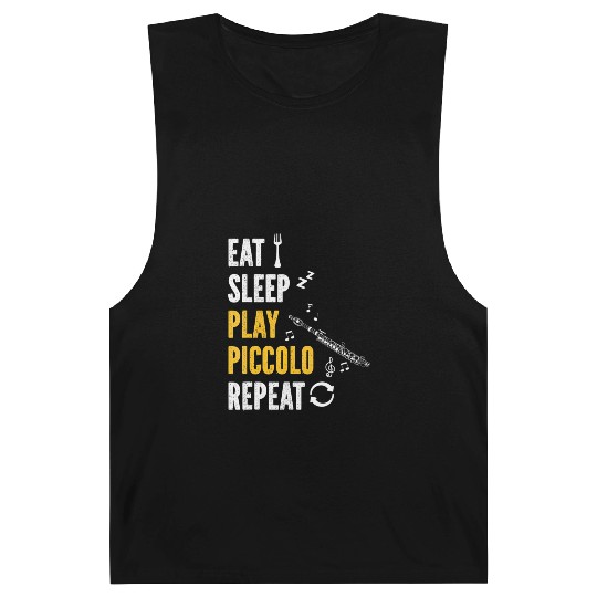 Piccolo Flute Player Eat Sleep Play Piccolo Flute Barnard Tanks