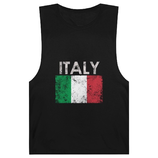 Italian Italy Flag Pride Barnard Tanks
