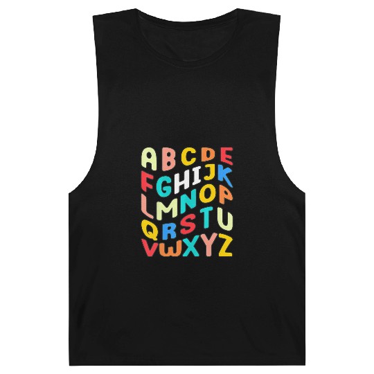 Hi Alphabet Back To School Pre K Kindergarten Barnard Tanks