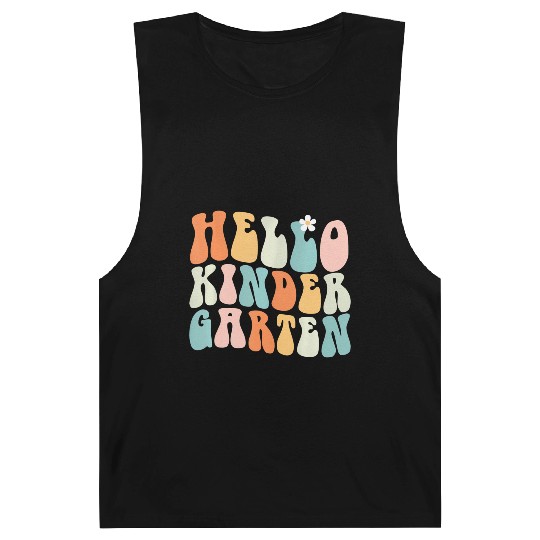Hello Kindergarten Teacher Team Back To School Barnard Tanks