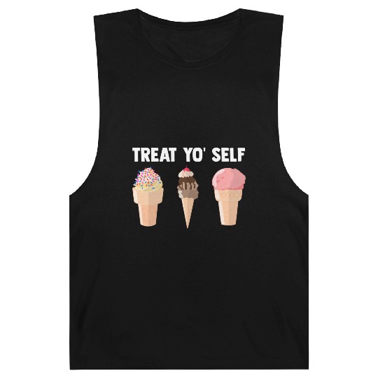 Ice Cream Treat Yo' Self Summertime Sherbet Gelato Barnard Tanks