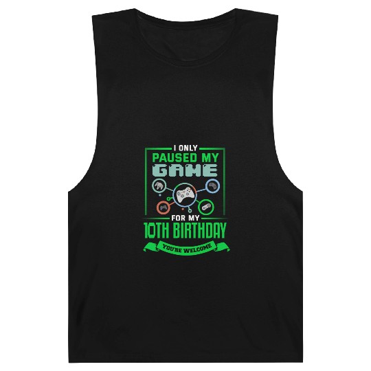 10 Gamer 10Th Bday Barnard Tanks