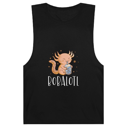 Bobalotl Bubble Tea Lover Boba Tea Drinker Axolotl Barnard Tanks