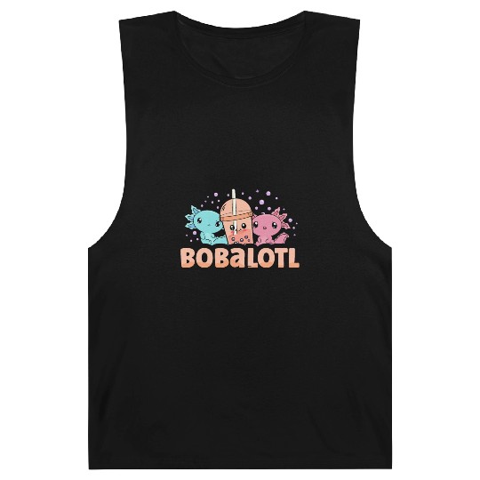 Bobalotl Bubble Tea Lover Boba Tea Drinker Axolotl Barnard Tanks