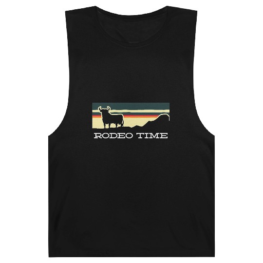 Rodeo Time Cowboy Wild West Cow Horseman Ranch Barnard Tanks