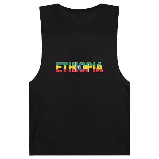 Ethiopia Flag For Patriotic And Proud Ethiopian Barnard Tanks
