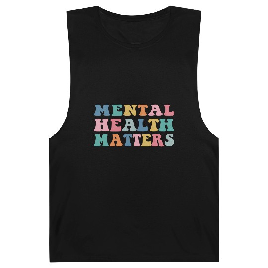 Mental Health Matters Colorful Aesthetic Preppy Barnard Tanks
