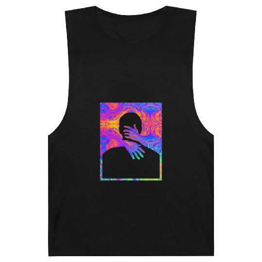 Embracing A Painting Of A Colorful Fluid Trippy Tr Barnard Tanks