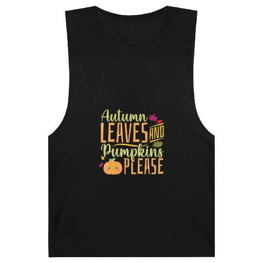 Autumn Leaves and Pumpkins Please - Fall Leaves Barnard Tanks