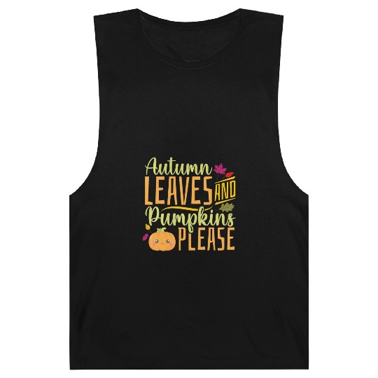 Autumn Leaves and Pumpkins Please - Fall Leaves Barnard Tanks