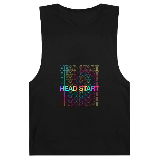 Rainbow Tie Dye Head Start Team Back To School Barnard Tanks