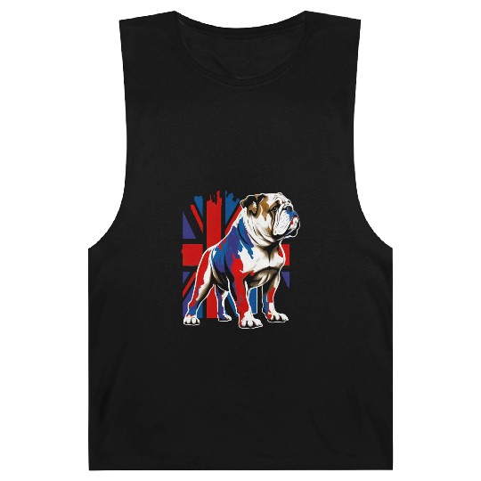British Bulldog With Union Jack Flag King Charles Barnard Tanks