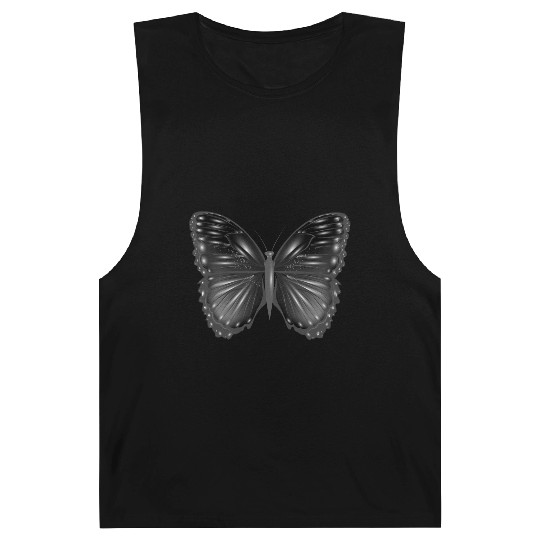 black fantasy butterfly with highlights Barnard Tanks