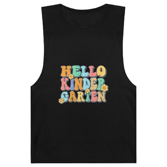 Hello Kindergarten Teacher Team Back To School Barnard Tanks