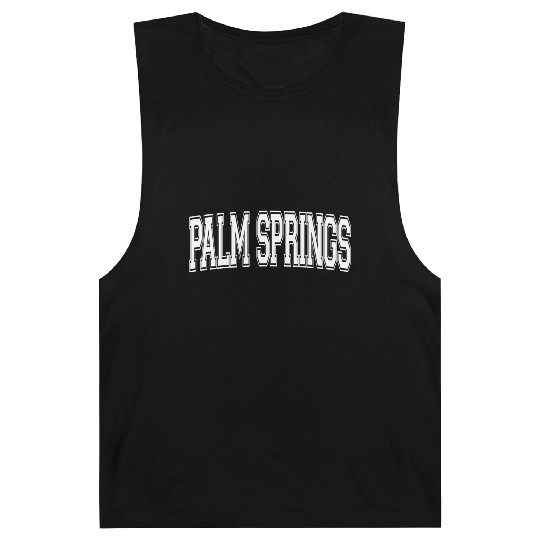 Palm Springs Ca California Usa Sports Varsity Styl Barnard Tanks