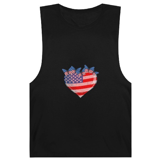 Patriotism Merica Pride US Patriots USA Fan Barnard Tanks