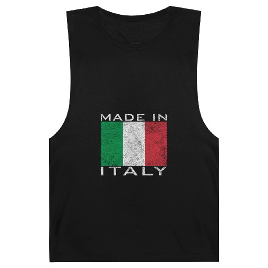 Born And Raised In Italy Flag Born In Italy Barnard Tanks