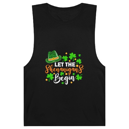 Shamrock Let The Shenanigans Begin Irish St Barnard Tanks