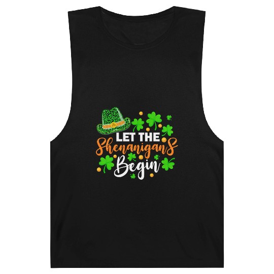 Shamrock Let The Shenanigans Begin Irish St Barnard Tanks