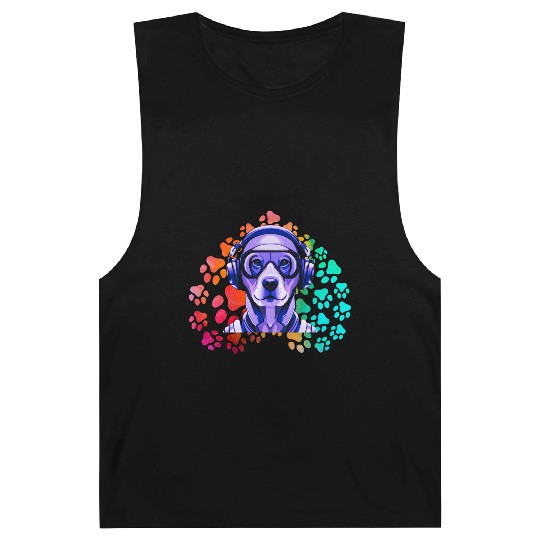 Canine Tunes-Robotic Rottweiler Listening to Music Barnard Tanks