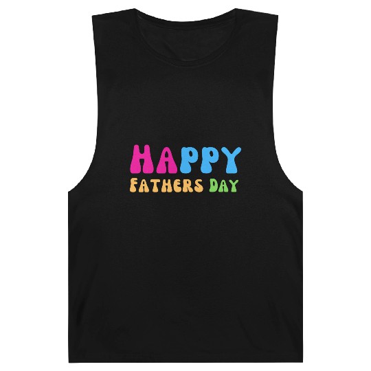 Happy Fathers Day i love you dad Heart Daddy funny Barnard Tanks
