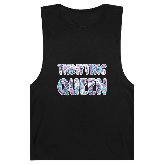 Thrifting Queen paisley Barnard Tanks