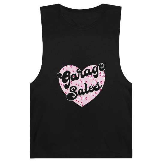 Garage Sales pink floral heart Barnard Tanks