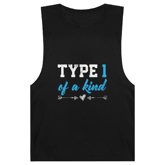 Type 1 Of A Kind T1D Warrior Diabetes Awareness Barnard Tanks