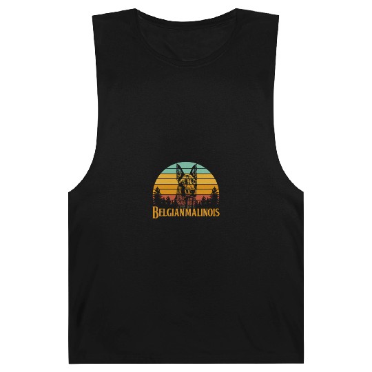Belgian Malinois Retro Vintage Barnard Tanks