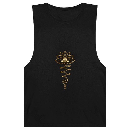 Lotus Unalome Yoga Meditation Zen Buddhism Barnard Tanks
