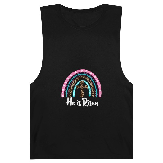 Easter For Christian N Mom He Is Risen Leopard Barnard Tanks