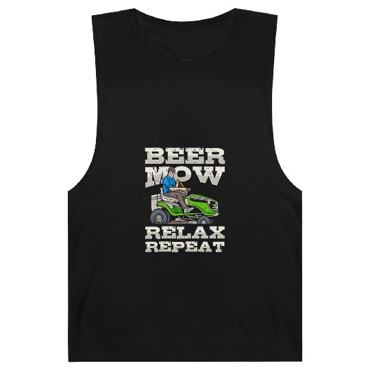 Lawn Mowing Lawn Mower Gardener Gardening Beer Barnard Tanks