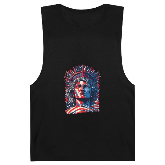 Statue of Liberty Face USA Barnard Tanks