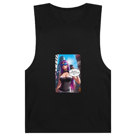 Cyberpunk Waifu Influencer Design 5 Barnard Tanks