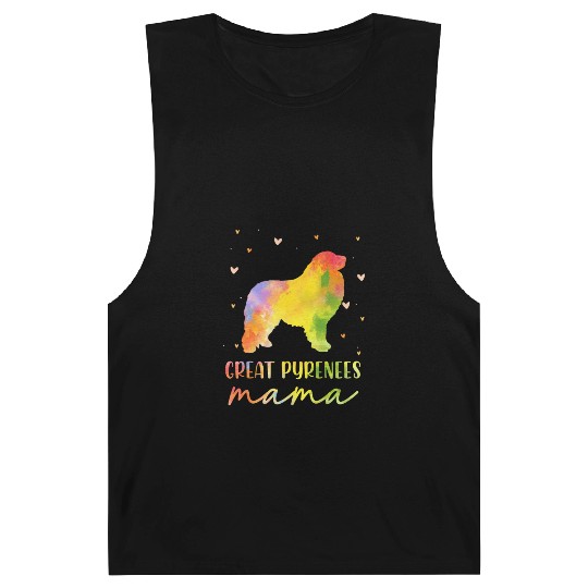 Great Pyrenees Mom Colorful Great Pyrenees Gifts Barnard Tanks