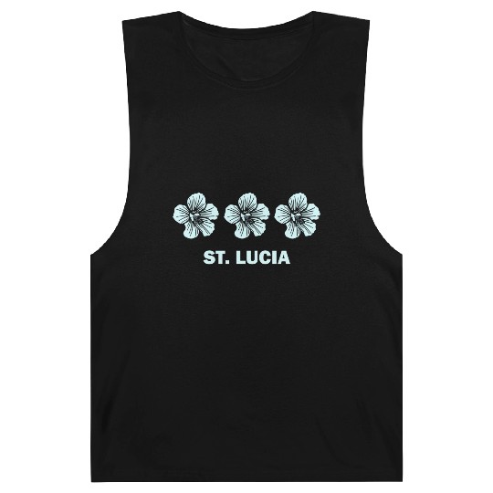St Lucia Tropical Hibiscus Flower Barnard Tanks