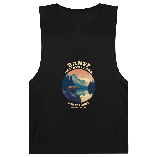 Vintage Retro Canadian Banff National Park Barnard Tanks
