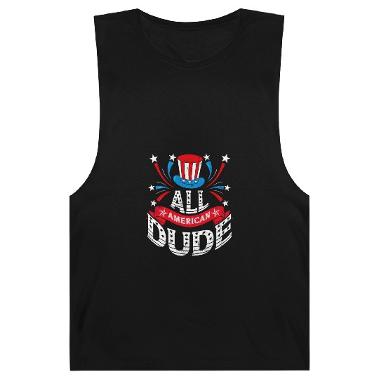 All American Dude American Pride US Patriot Barnard Tanks