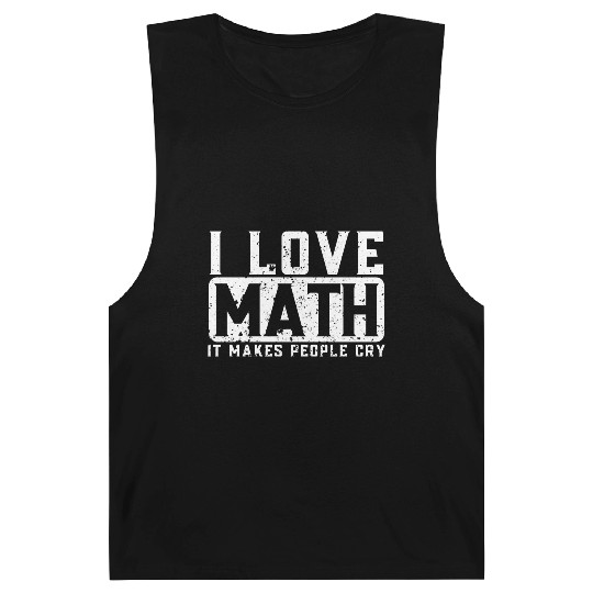 Funny Math Teacher I Love Math Barnard Tanks