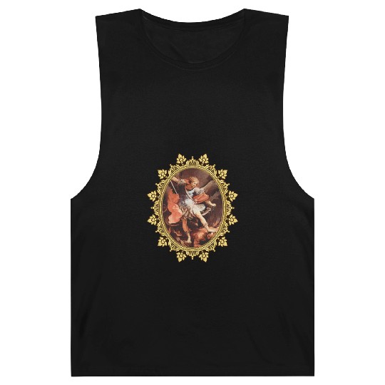 St. Michael the Archangel Icon Dragon Catholic Ang Barnard Tanks