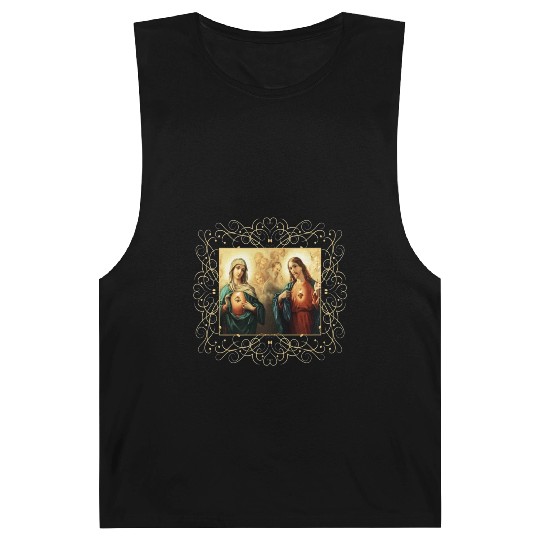 Sacred Heart and Immaculate Heart Picture Jesus an Barnard Tanks