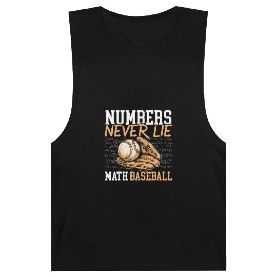Baseball Math Lover Mathematician Baseball Player Barnard Tanks