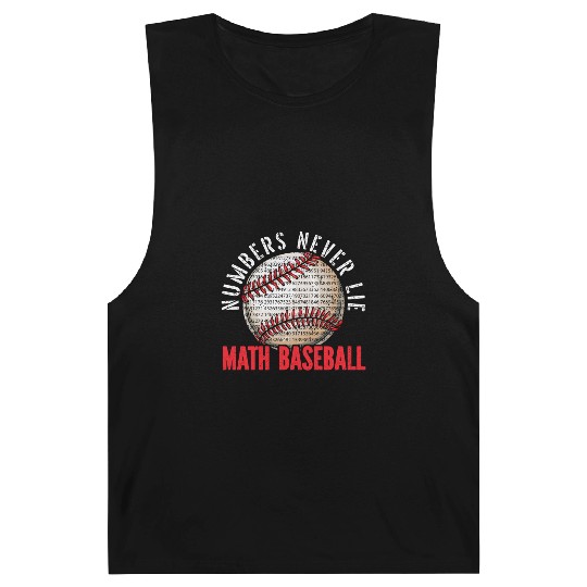 Baseball Math Lover Mathematician Baseball Player Barnard Tanks