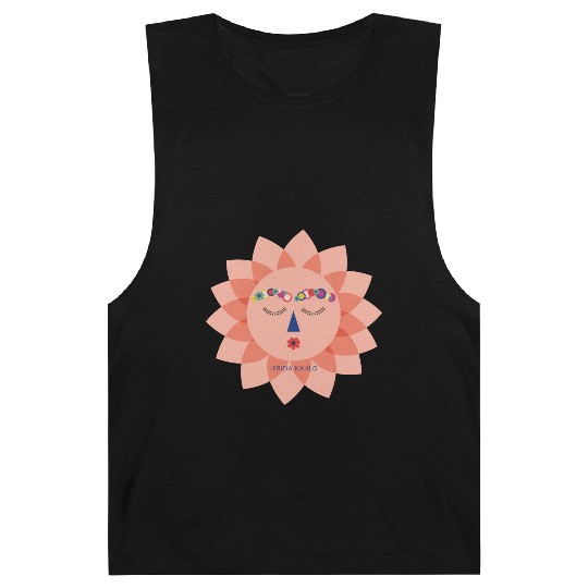 Colorful Cute Funny Sun Frida Kahlo Portrait Viva Barnard Tanks