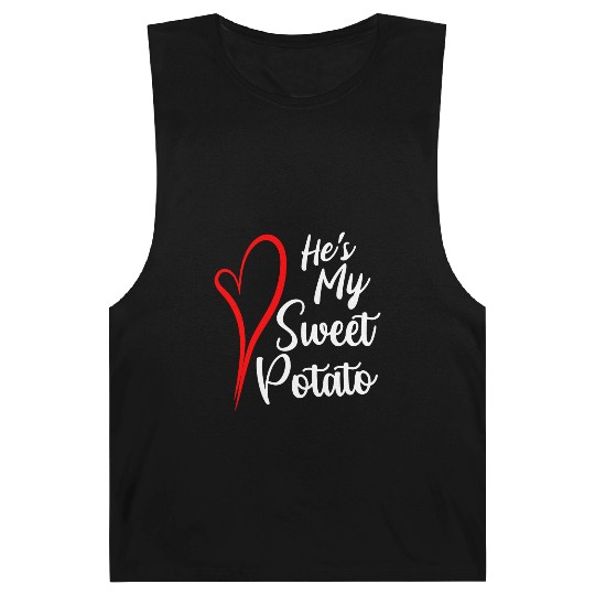 He s My Sweet Potato Barnard Tanks